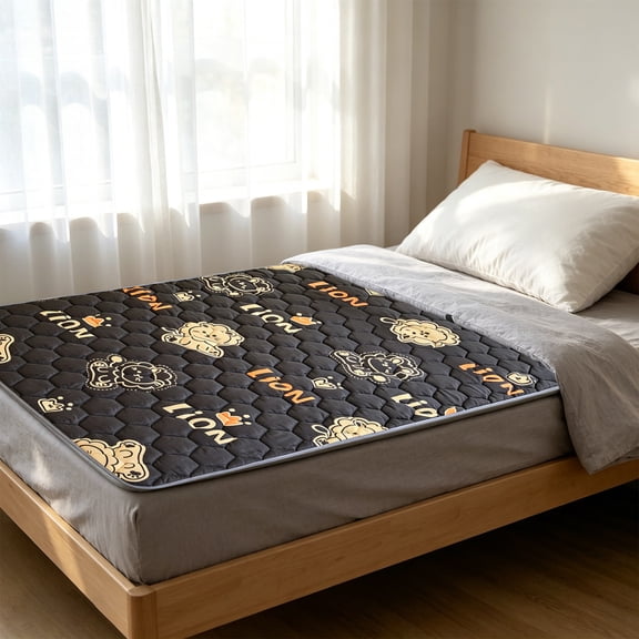 ChicYu Reversible Bed Pad, Quilted Mattress Protector Cover, Breathable Soft Bedding Mat for Bedroom Dorm Guest Room, 35"x 75", Colchón Protector Reversible, Protège-Matelas Réversible