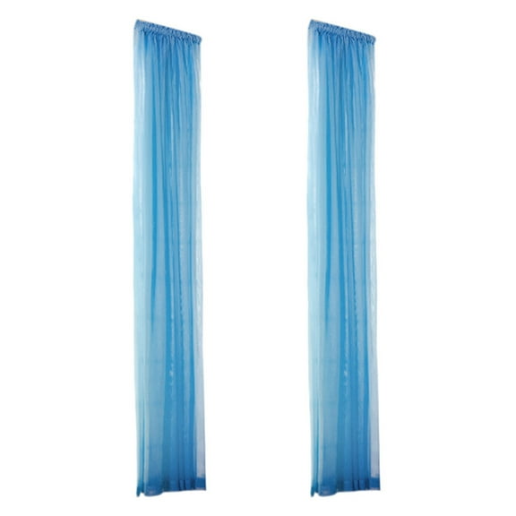 ChicYu Sheer Window Curtains Colorful Gauze Fabric Glass Door Transparent Screen Light Filtering Home Decor Window Dressing Transparent Window Screens