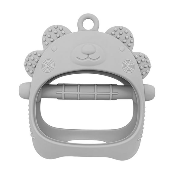 ChicYu Silicone Biting Toy with Handle Textured Surfaces for Gum Soothing Easy to Hold and Clean Travel-Friendly Design for Sensory Exploration and Itching Teething Relief
