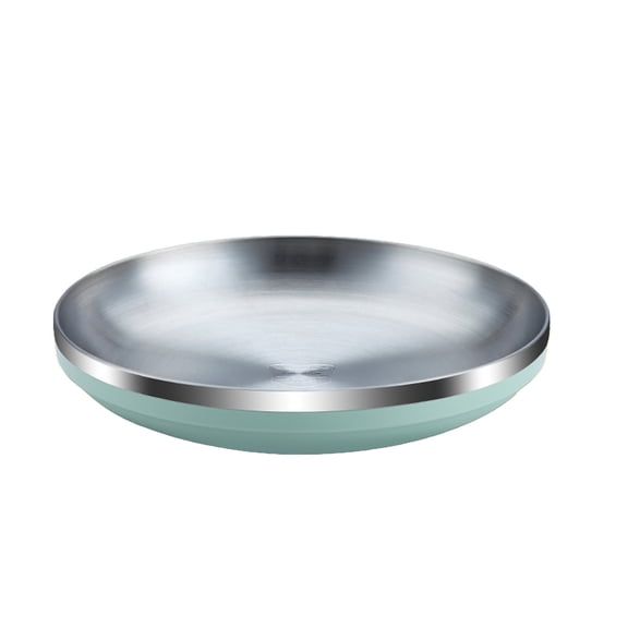 ChicYu Stainless Steel Portable Tableware Set with Plates Chopsticks and Spoons Fruit Plates Reusable Suitable for Home Picnic Travel Use​