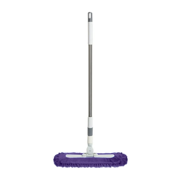 ChicYu Thread Flat Mop for Tile Wooden Floors Wet Dry Cleaning Push Rotating Swivel Head Hands-Free Washable Reusable Purple