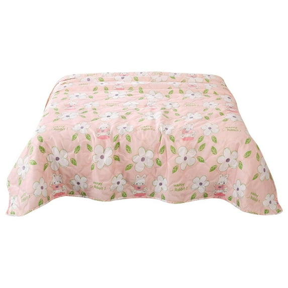 ChicYu Travel-Friendly Summer Quilt,Breathable Bedding for Kids Adults,Soft Ice Silk Quilt Core,Machine Washable