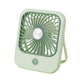 thumbnail image 1 of ChicYu USB Desk Fan with Foldable Stand Student Dormitory Necessary Air Circulator,Rechargeable Fan for Bedside Office Coolings Green, 1 of 5