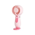 thumbnail image 1 of ChicYu USB Rechargeable Handheld Desktop Fan Detachable Base Three Speed Portable Mini Cool Device Summer Travel Office Desktop Fan, 1 of 5