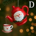 thumbnail image 1 of ChicYu Vintage Christmas Teacups Teapot Holiday Decor Festive Design Exquisite Craftsmanship Lightweight for Home Mantel Tabletop Party Festive Ambiance, 1 of 3