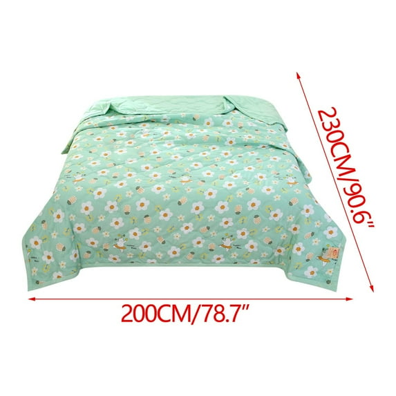 ChicYu Washed Cotton Air Conditioning Quilt Queen Size,Summer Bedding for Sensitive Skin,Breathable Thin Quilt Core AirConditioning Quilt for Summer