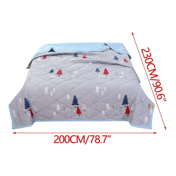 ChicYu Washed Cotton Air Conditioning Quilt Queen Size,Summer Bedding for Sensitive Skin,Breathable Thin Quilt Core AirConditioning Quilt for Summer