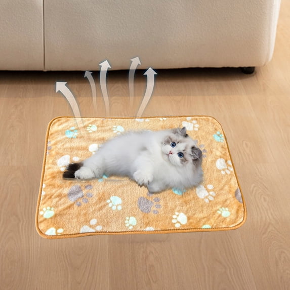 ChicYu Winter Warm Pet Mat for Cats Dogs Waterproof Pee Pad Absorbent Leak Proof Design Reusable Washable for Home Kennel Crate Pet Bed