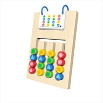 ChicYu Wooden Card Game Enlightenment Early Education Puzzle Building Block Toy Educational Wooden Card Game with Puzzle Blocks for Early Learning Fun and Interactive Toy