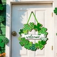 thumbnail image 1 of ChicYu Wooden St. Patrick's Day Decoration Door Wreath for Front Door Sign Wall Signs Spring Decoration,Welcome Hanging for Home Decor Party Outdoor Indoor, 1 of 6