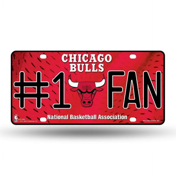 Chicago #1 Fan Metal License Plate - Licensed By Rico