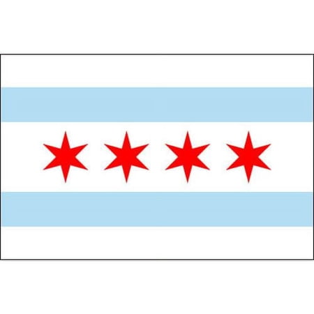 Chicago 2' X 3' Nylon Flag