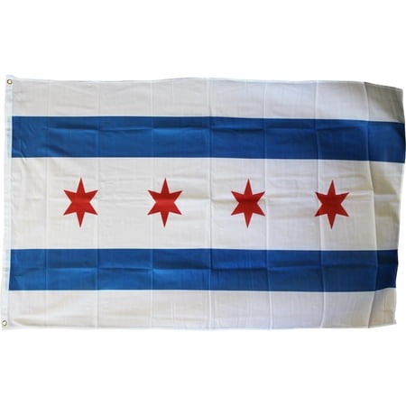 Chicago - 3'X5' Polyester Flag