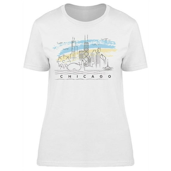 Chicago And T-Shirt Women -Image by Shutterstock, Female Large
