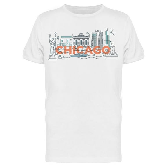 Chicago Architectures T-Shirt Men -Image by Shutterstock, Male Large