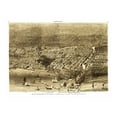 thumbnail image 1 of Chicago Art, 1874 Vintage Map of Chicago Illinois, IL History Wall Decor Gift, Old Chicago Map - 24" x 18" Unframed Print, 1 of 4