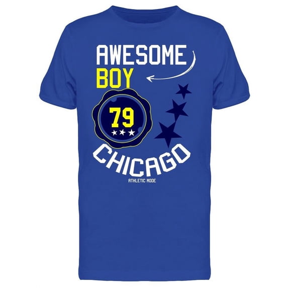 Chicago Awesome Boy 79 T-Shirt Men -Image by Shutterstock, Male 3X-Large