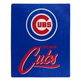 thumbnail image 1 of The Northwest Group  Chicago Cubs 50" x 60" Signature Raschel Plush Throw Blanket, 1 of 1