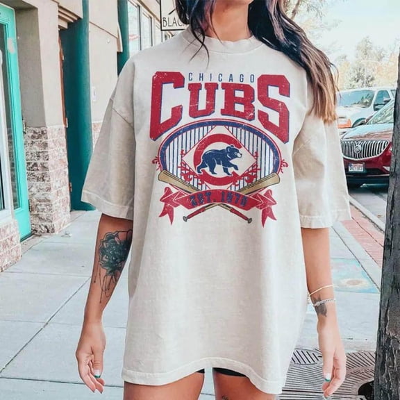 Chicago Baseball Vintage T-Shirt, Cubs Baseball Shirt For Fan