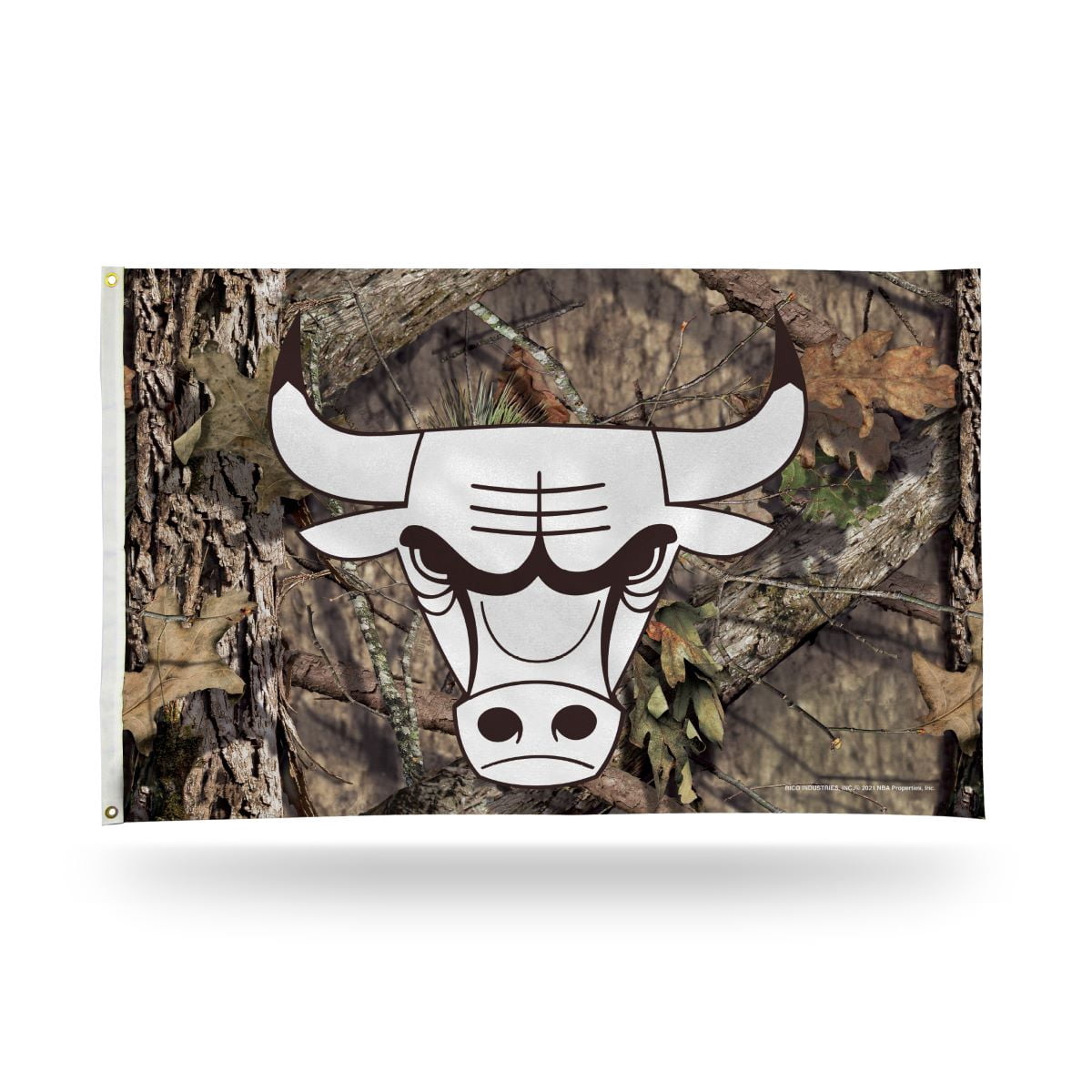 Chicago Basketball Bulls 3x5 Indoor Outdoor Camo Banner Flag with grommets for hanging