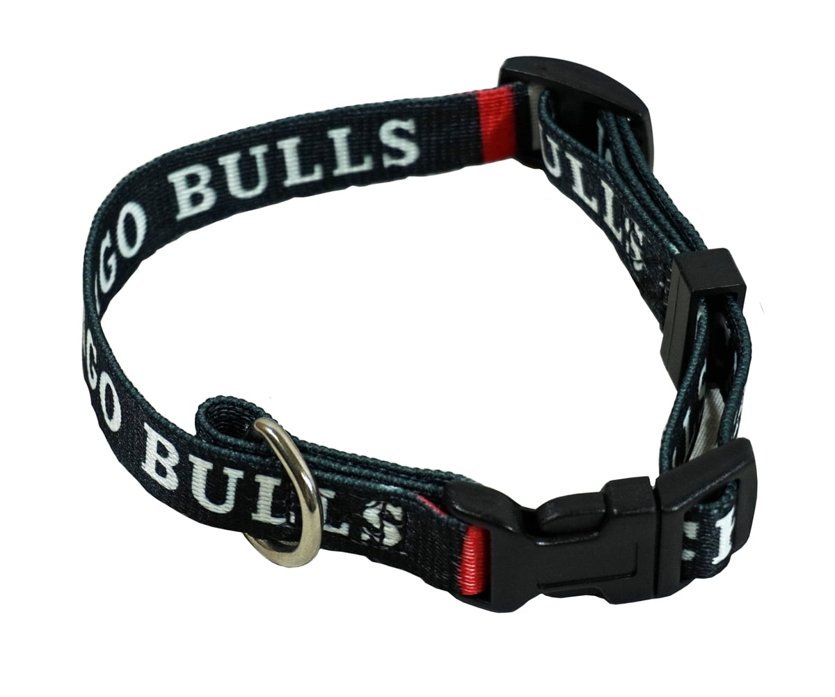 Chicago Basketball Bulls X Small adjustable 8.5 11.75 inch Nylon Pet Dog Collar