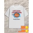 thumbnail image 1 of Chicago Basketball men's 180G 100% Cotton white Retro Unisex Shirt Crewneck tshirts Casual Unisex Shirt Graphic tshirts Fashion Unisex Shirt Short Sleeve tshirts, 1 of 7