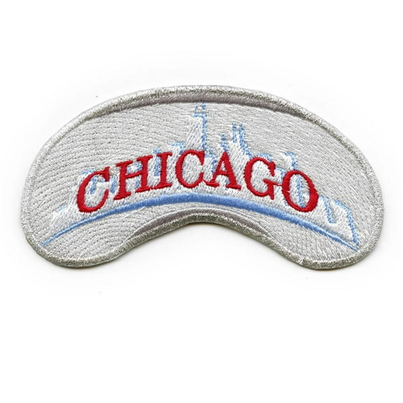 Chicago Bean Cloud Gate Patch Skyline Illinois Downtown Embroidered Iron On