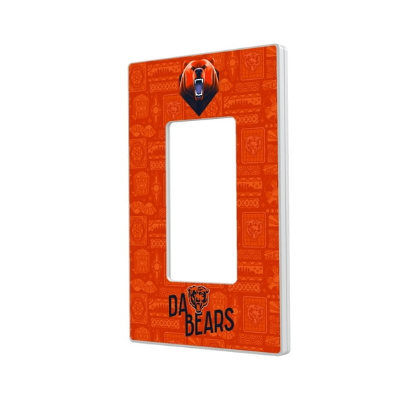 Chicago Bears 2024 Illustrated Limited Edition Single Rocker Light Switch Plate
