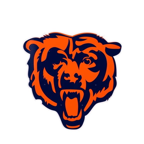 Chicago Bears 23" Layered Metal Wall Art Sign