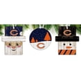 thumbnail image 1 of Chicago Bears 3-Pack Ornament Set, 1 of 1