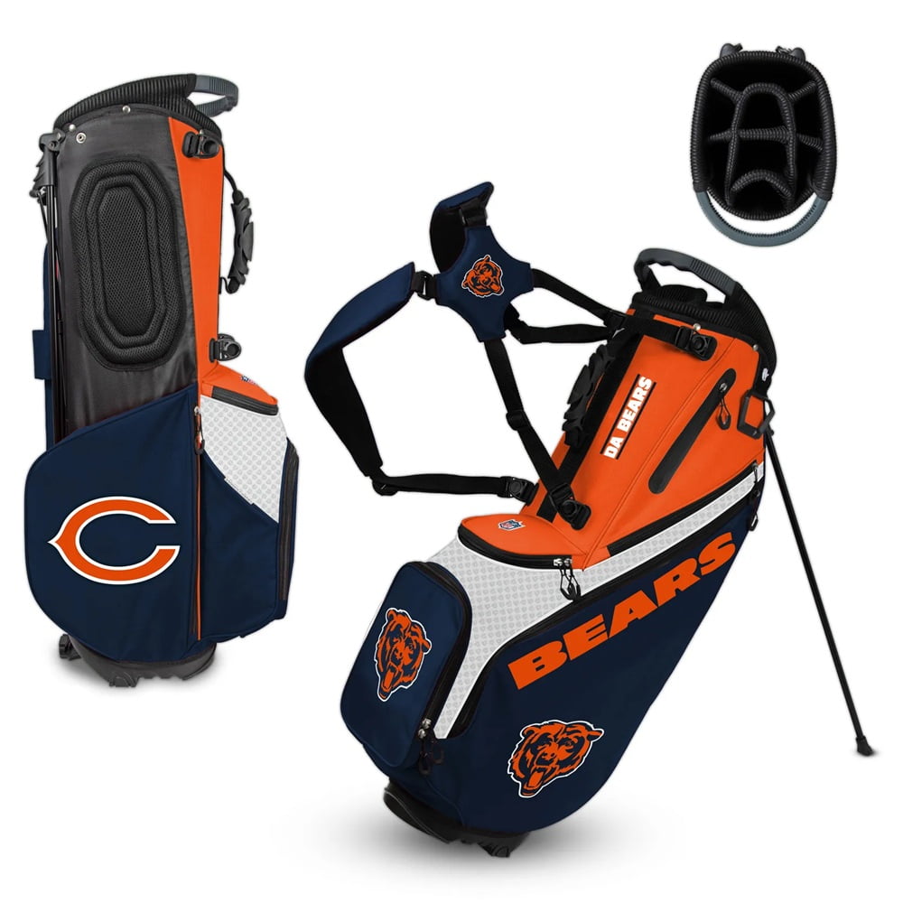 NEW Team Effort Golf Back Nine Stand Bag 8-Way - NFL Chicago Bears