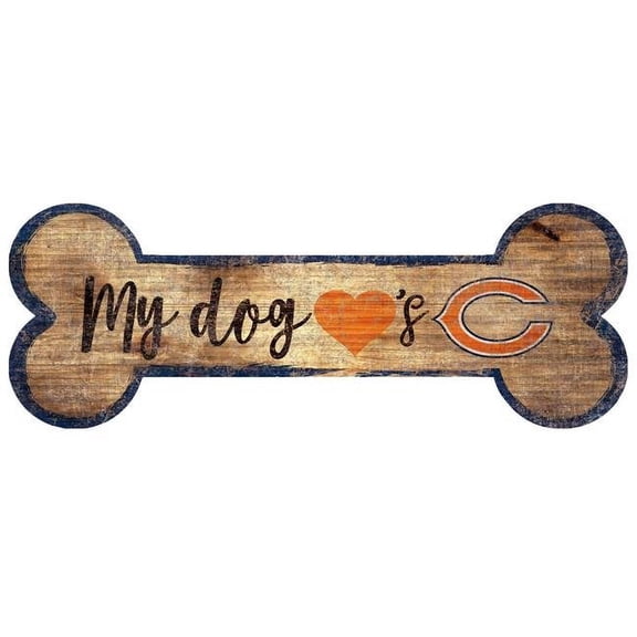 Chicago Bears Dog Bone Sign