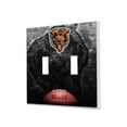 thumbnail image 1 of Chicago Bears Legendary Design Double Toggle Lightswitch Plate, 1 of 4
