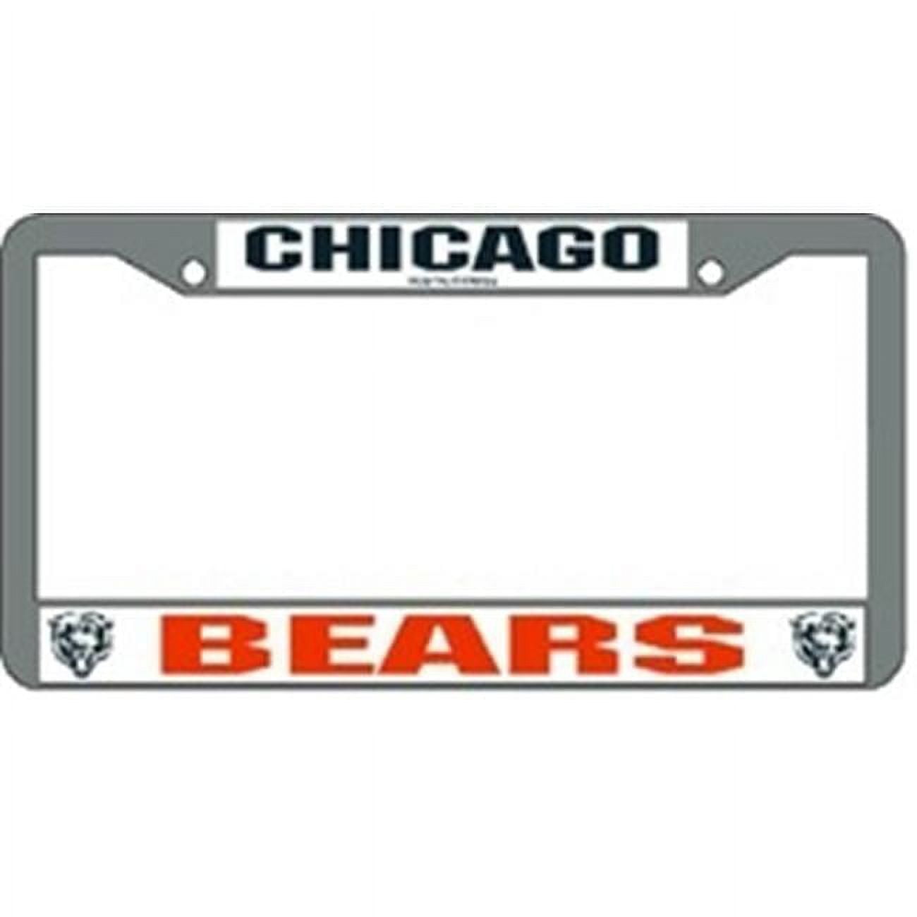 Chicago Bears License Plate Frame Chrome