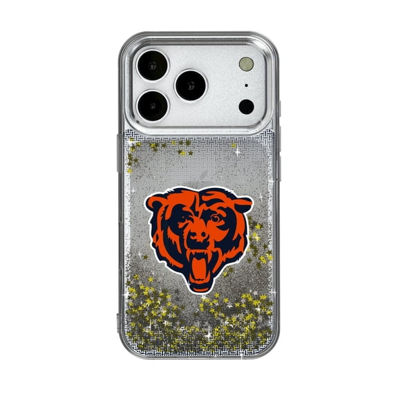 Chicago Bears Linen Logo iPhone Glitter Case