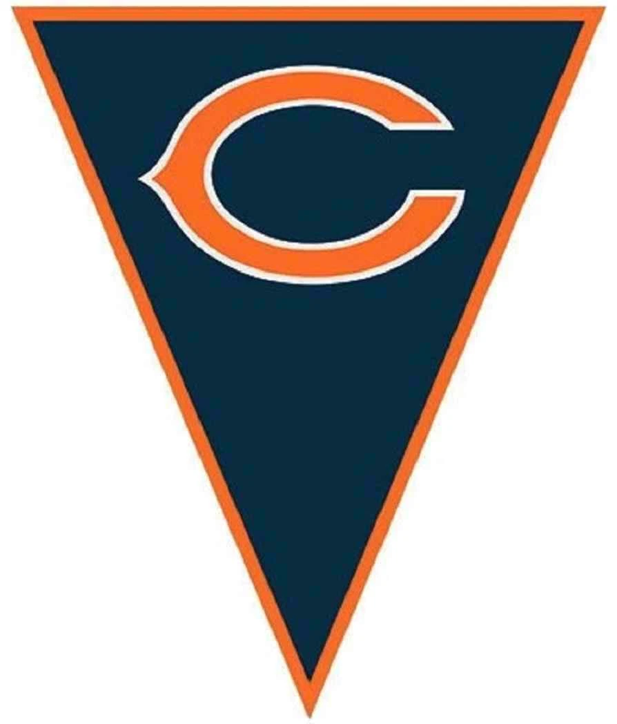 Chicago Bears Nfl Pro Football Sports Party Decoration Pennant Flag Banner