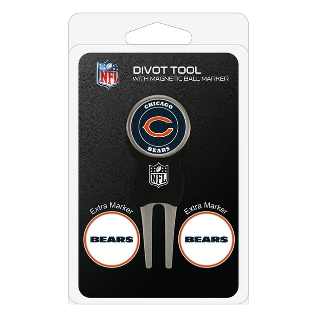 Chicago Bears Official NFL Divot Tool Ball Marker by Team Golf 30545 ...