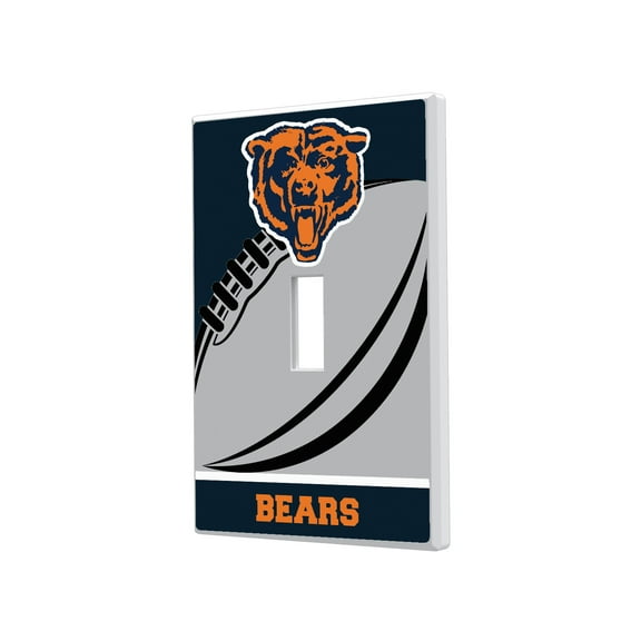 Chicago Bears Passtime Design Single Toggle Lightswitch Plate