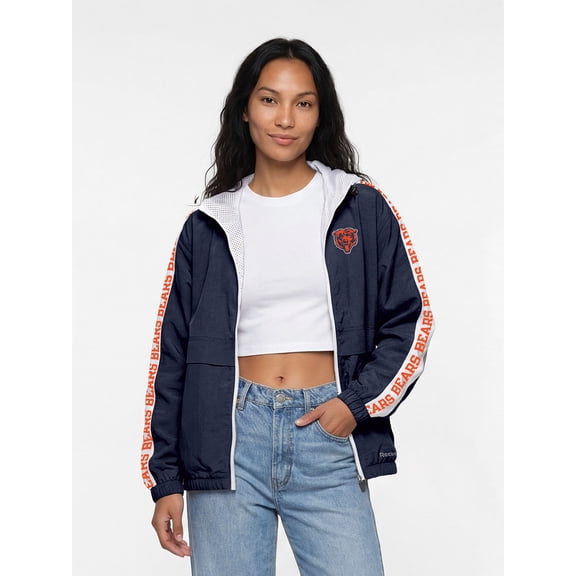 Chicago Bears Reebok Womens Colorblocked Full Zip Jacket
