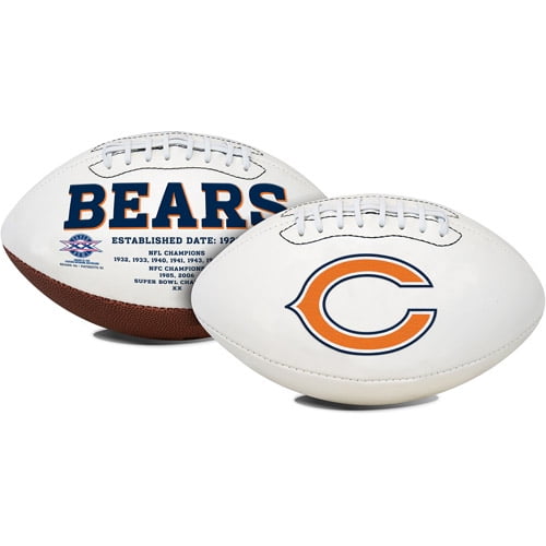 Justin Fields Chicago Bears Autographed White Panel Football