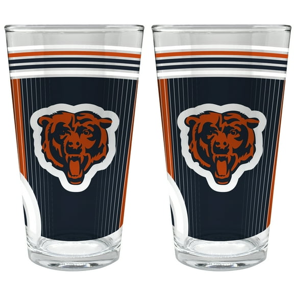 Chicago Bears Two-Piece 16oz. Pint Glass Set