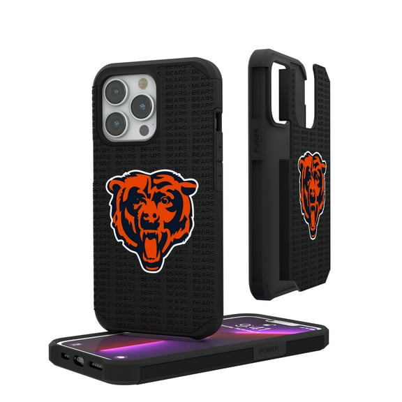 Chicago Bears iPhone Rugged Case with Text Design