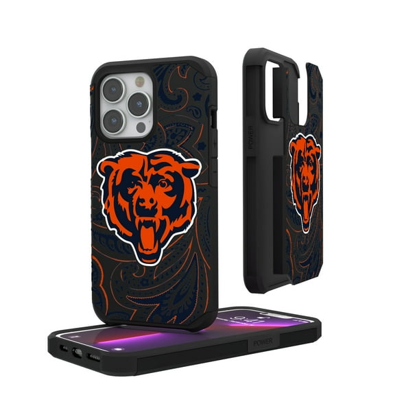 Chicago Bears iPhone Rugged Paisley Design Case