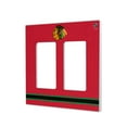 thumbnail image 1 of Chicago Blackhawks Double Rocker Lightswitch Plate, 1 of 4
