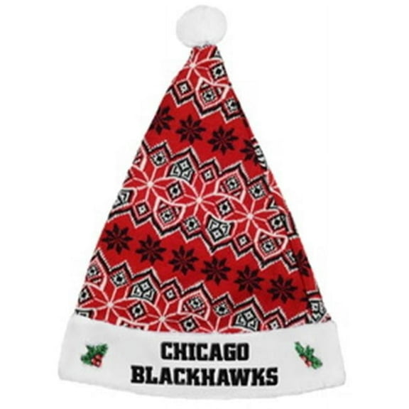 Chicago Blackhawks Knit Santa Hat - 2015