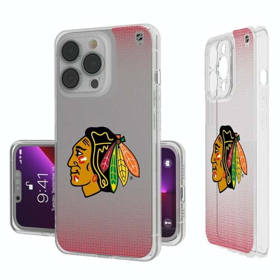 Chicago Blackhawks Linen Logo iPhone Clear Case