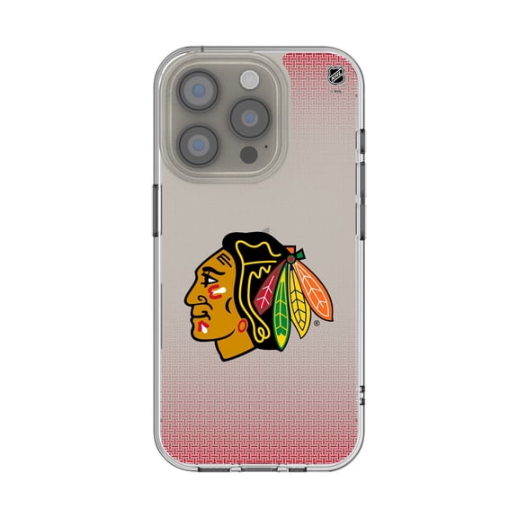 Chicago Blackhawks Linen Logo iPhone Clear Case