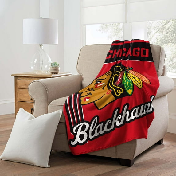 Chicago Blackhawks Northwest NHL Officially Licensed Microfiber Throw Blanket - 46" x 60"