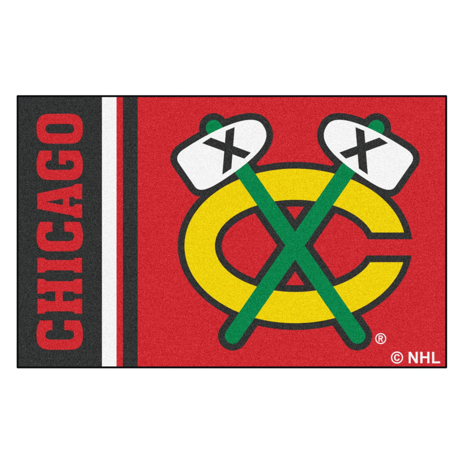 Chicago Blackhawks Uniform Starter Rug 19"x30"