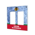 thumbnail image 1 of Chicago Blackhawks Wordmark Double Rocker Lightswitch Plate, 1 of 4